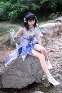 在医院的走廊上