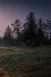 深山夕照深秋雨