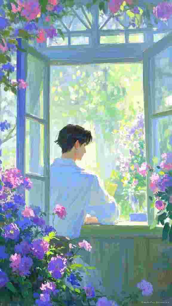 淤泥中的鸢尾花
